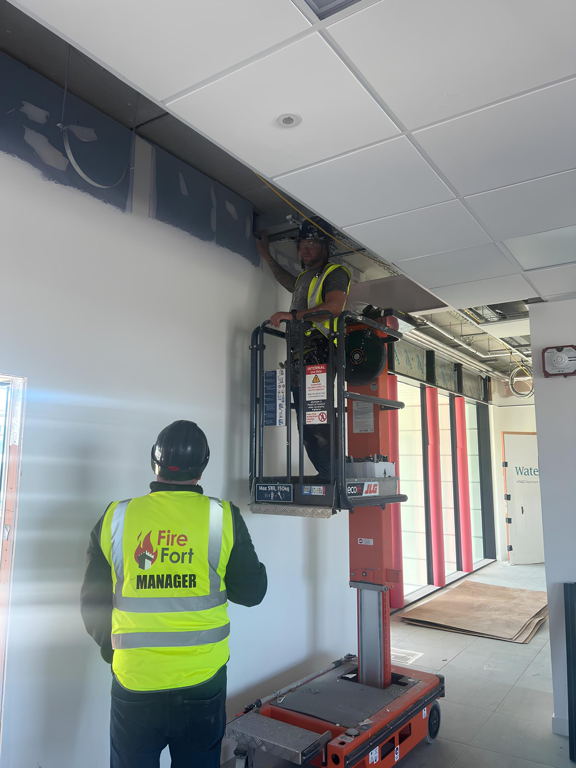 Fire Fort carrying out intumescent coating and fire stopping on a Sheffield steel structure project