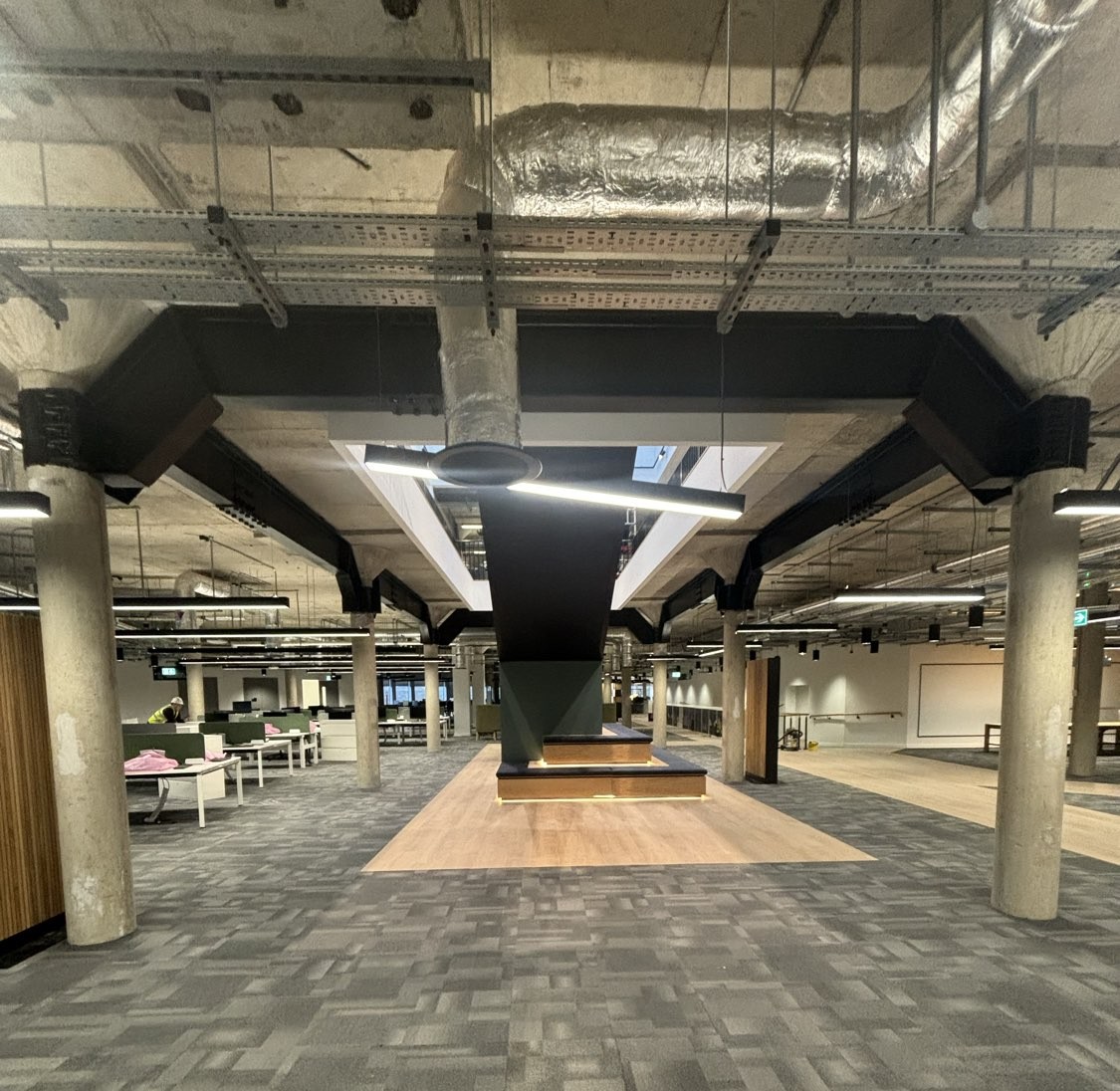 Internal steel fire protection with intumescent paint completed by Fire Fort in Nottinghamshire