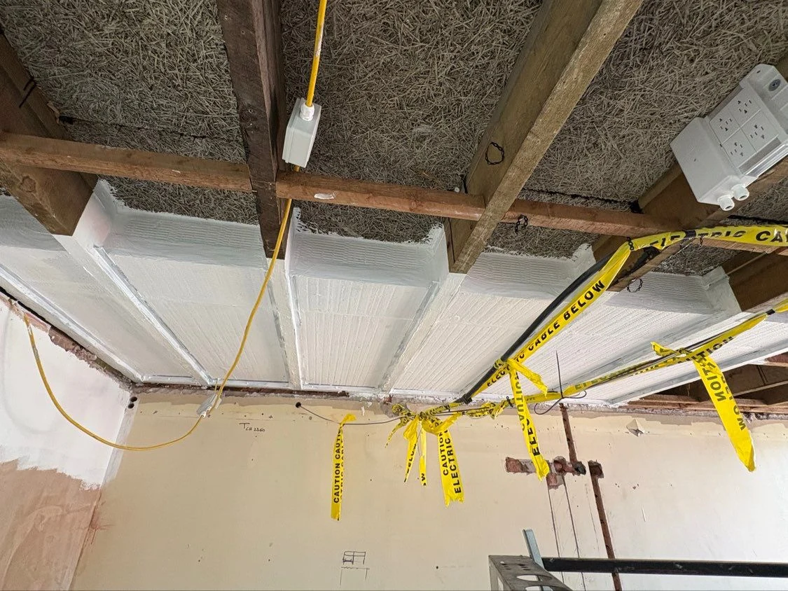 Passive fire protection contractors Midlands ceiling void fire stopping