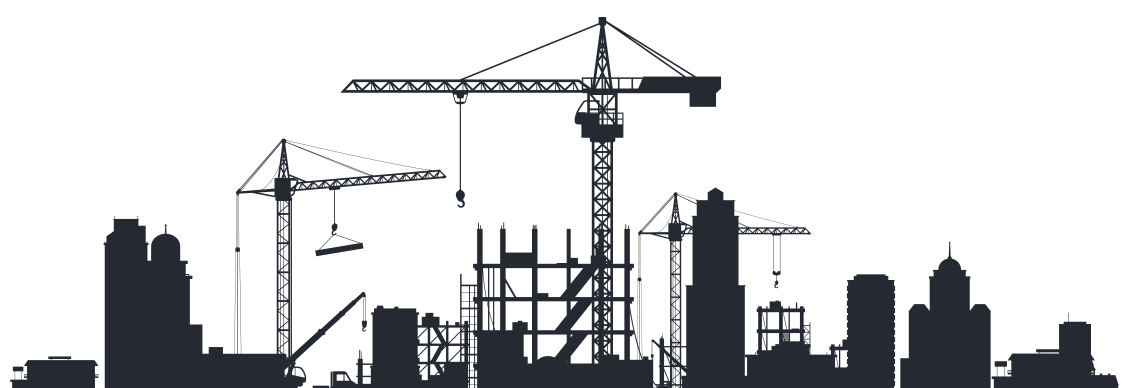 construction-skyline Construction site skyline