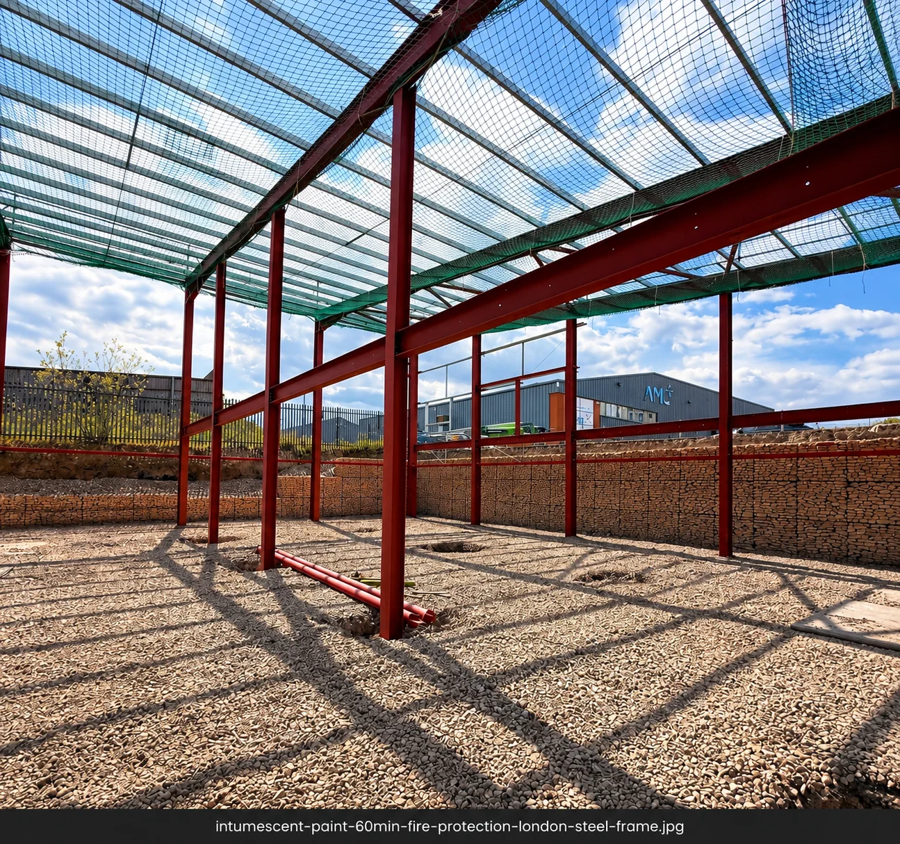 Intumescent paint and structural steel fire protection for Nottingham and Nottinghamshire projects by Fire Fort