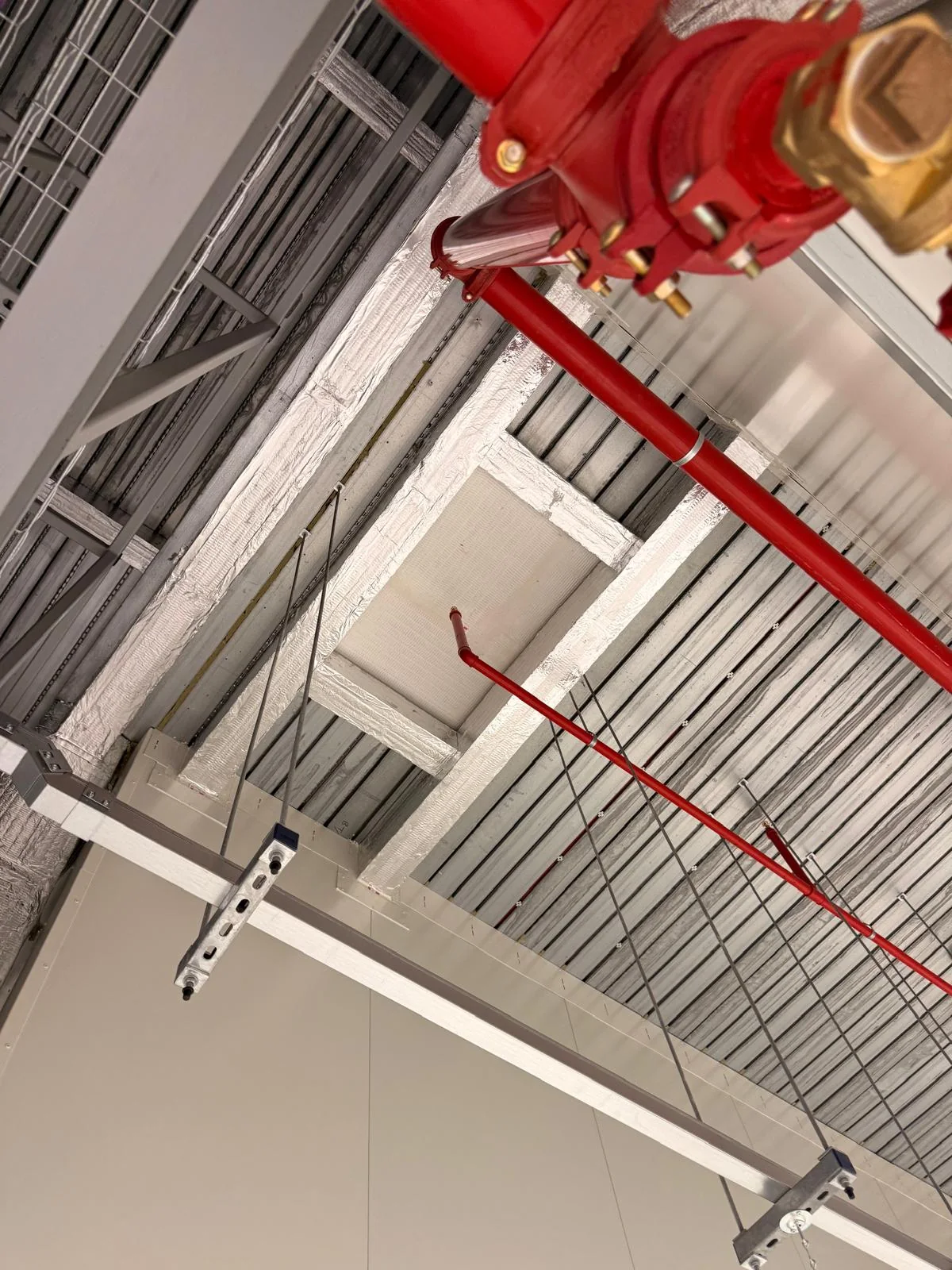 Passive fire protection service penetration detail for Nottingham projects by Fire Fort